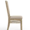 Brutus - Wide Contemporary Fabric Dining Chair (Set of 2) - Reclaimed Wheat - Image 3