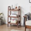 Premium Storage Organizer, 3-Tier Beech Shoe Rack For Entryway, Living Room - Walnut - Image 13