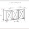 Ela - Wide Storage Cabinet - Smoky Brown - Image 10