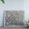 Large Cherry Blossom Canvas Art Print, Home Decor Accent Piece - Gray / White Matte - Image 6
