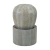 Heavy Outdoor Cement Fountain Antique, Cute Unique Urn Design Water Feature For Home Garden, Lawn Deck & Patio - Antique Blue - Image 2