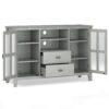 Artisan - Tall TV Media Stand - Fog Gray - Image 3