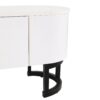 Modern Extendable TV Stand For TVs Up To 75", Entertainment Center Media Console With 3 Drawers, Metal Adjustable Legs For Living Room - White / Black - Image 19
