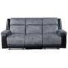 Alicia - Reclining Sofa Loveseat And Chair - Gray / Black - Image 3
