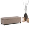 Avalon - Storage Ottoman Bench - Fawn Brown - Image 7