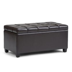 Sienna - Storage Ottoman Bench - Tanners Brown