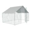 Xpt033 Outdoor Chicken Coop Metal Big Space - Silver Gray - Image 4
