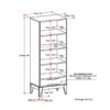 Harper - Bookcase With Storage - Walnut Brown - Image 8
