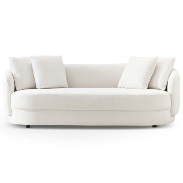 Dylan - Modern French Boucle Sofa - White
