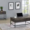 Cliff - 2 Piece Lift Top Coffee And End Table (Set of 2) - Brown - Image 7
