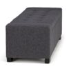 Laredo - Large Storage Ottoman - Slate Gray - Image 4
