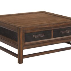 Branson - 2 Drawer Coffee Table, Two Tone - Brown