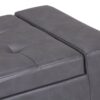Laredo - Large Storage Ottoman - Stone Gray - Image 6