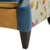 Anya - Boho Chic Wingback Accent Arm Chair - Floral / Leopard / Blue Teal / Yellow Gold - Image 10