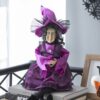 Halloween Witch Decor (Set of 3) - Black / Orange / Purple - Image 3