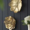Rose Hanging Resin Wall Accents (Set of 2) - Gold - Image 4