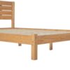 Queen Bed Frame Modern Minimalist Boho - Natural Pine - Image 3