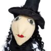 Halloween Sitting Witch Decor - Black - Image 2