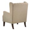 Irwin - Linen Button Tufted Wingback Chair - Beige - Image 2