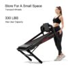 Folding Treadmills For Home - 3.5Hp Portable Foldable With Incline, Electric Treadmill For Running Walking Jogging Exercise With 12 Preset Programs, Indoor Workout Training Space Save Apartment, App - Black - Image 6