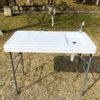 Outdoor Fish And Game Cutting Cleaning Table With Sink And Faucet - Off White - Image 8