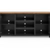 Essex - TV Stand Console For TVs Up To 80" - Black, Whiskey - Image 3
