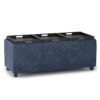 Avalon - Storage Ottoman - Denim Blue - Image 3