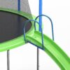 12Ft Trampoline With Slide And Swings, Astm Approved Large Recreational Trampoline With Basketball Hoop And Ladder, Outdoor Backyard Trampoline With Net, Capacity For Kids And Adults - Green / Blue - Image 2