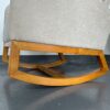 Linen Rocking Chair Accent Chair - Beige - Image 12