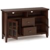 Artisan - TV Media Stand, Handcrafted - Russet Brown - Image 2