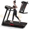 Folding Treadmills For Home - 3.5Hp Portable Foldable With Incline, Electric Treadmill For Running Walking Jogging Exercise With 12 Preset Programs, Indoor Workout Training Space Save Apartment, App - Black - Image 10