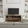 Lev - Low TV Stand - Smoky Brown - Image 11