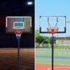 Portable Basketball Hoop Basketball System 4.76-10Ft Height Adjustable For Youth Adults LED Basketball Hoop Lights, Colorful Lights, Waterproof, Super Bright To Play At Night Outdoors, Good Gift For Kid - Black - Image 10