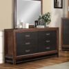 Branson - 6 Drawer Dresser, Two Tone - Brown - Image 3