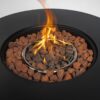 30" Propane Round Fire Table 40000Btu Propane Fire Pit Table - Black - Image 7