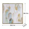 Modern Oil Painting, Square Framed Wall Art For Living Room Dining Room - Multicolor - Image 8