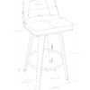 Ellison - Bentwood Counter Height Stool (Set of 2) - Cream - Image 10