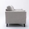 Damian - Woven Living Room Fabric Sofa, Loveseat (Set of 2) - Light Gray - Image 7