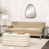 Alana Lawson - Two Cushion Tightback Sofa - Fawn Brown - Image 12