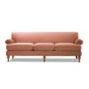 Alana Lawson - Three Cushion Tightback Sofa - Peach Orange - Image 4