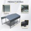 10 X 15 Ft Carport, Outdoor Carport, Heavy Duty Carport Canopy With Galvanized Steel Roof And Frame, Metal Carport Large Garage For Driveway Car, Truck - Charcoal - Image 7