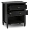 Warm Shaker - Bedside Table - Black - Image 2