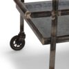 Percy Galvanized Metal Bar Cart - Gray - Image 8