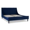 Aspen - Queen Vertical Tufted Headboard Platform Bed Set - Navy Blue - Image 3