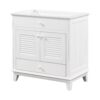 Bathroom Vanity Base Without Sink, Bathroom Cabinet With Two Doors And One Drawer - White - Image 8