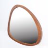 Asymmetrical Wall Mirror Wooden Framed Mirror Large Sized Dressing Mirror, For Living Room, Bedroom, Bathroom, Hallway Or Entry Way - Natural Wood - Image 7