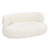Shep - Curved Dog Sofa Bed Medium - Ivory White - Image 2