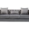 Lorreto - Velvet Sofa - Gray - Image 2