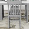3-Piece Counter Height Dining Table Set With Built-In Storage Shelves, One Faux Marble Top Dining Table And 2 Counter Chairs With Footrest - Gray - Image 4