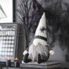 Sitting Gnome With Hat Spider, For Halloween Decor (Set of 2) - Black White - Image 10